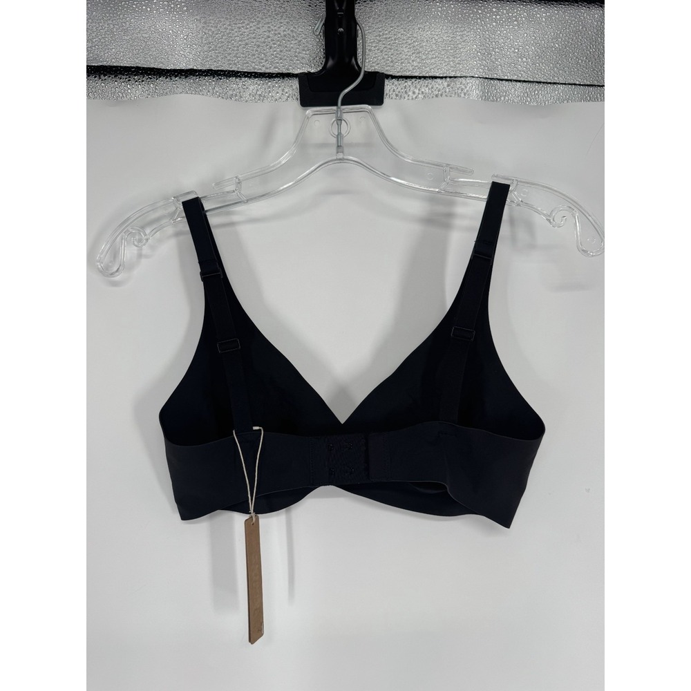 SKIMS Naked Plunge Bra Womens Size Small Onyx Black Wireless Adjustable Straps - Picture 2 of 5